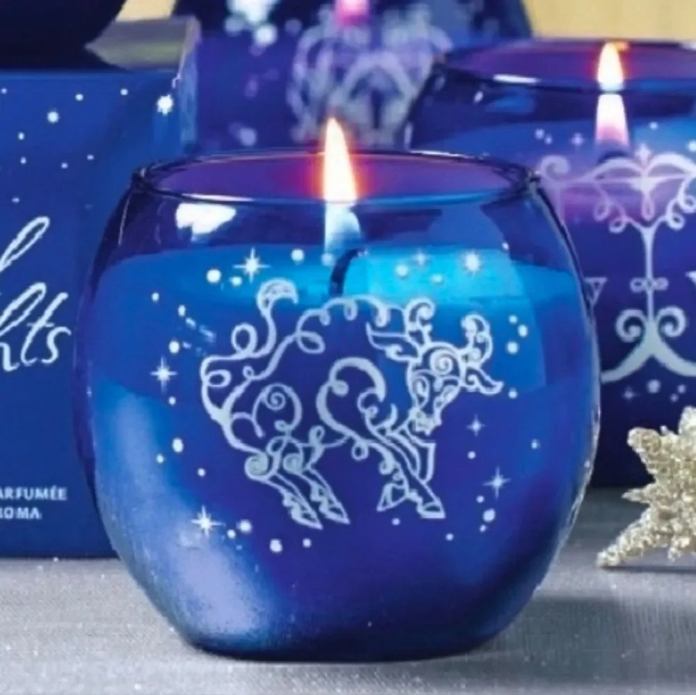🩵NIB PartyLite Taurus Celestial Lights 7.8oz Scented Candle